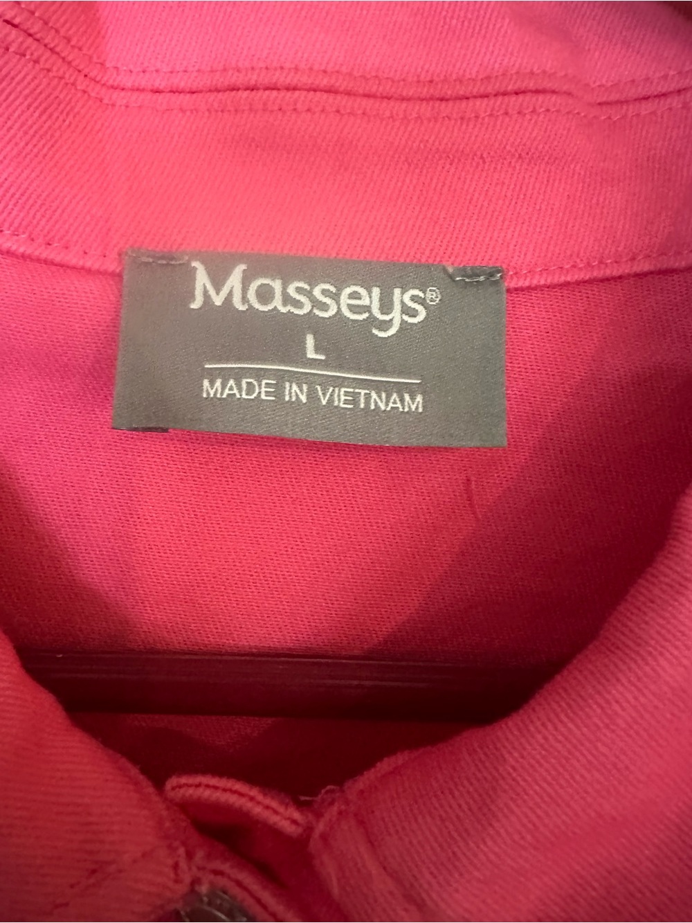 Masseys Cropped Hot Pink Denim Jacket - Women's - Picture 4 of 5